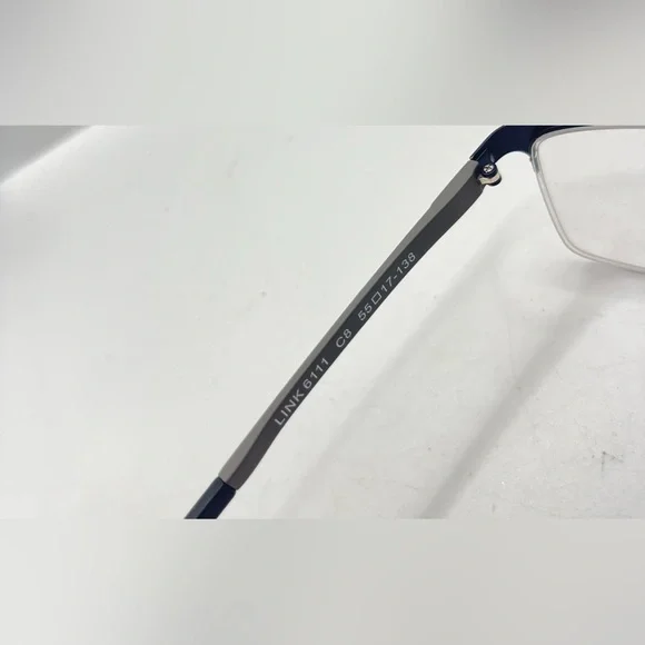 Link Occhiali Link 6111 Gray Oval Sunglasses Frames Only - Picture 8 of 8